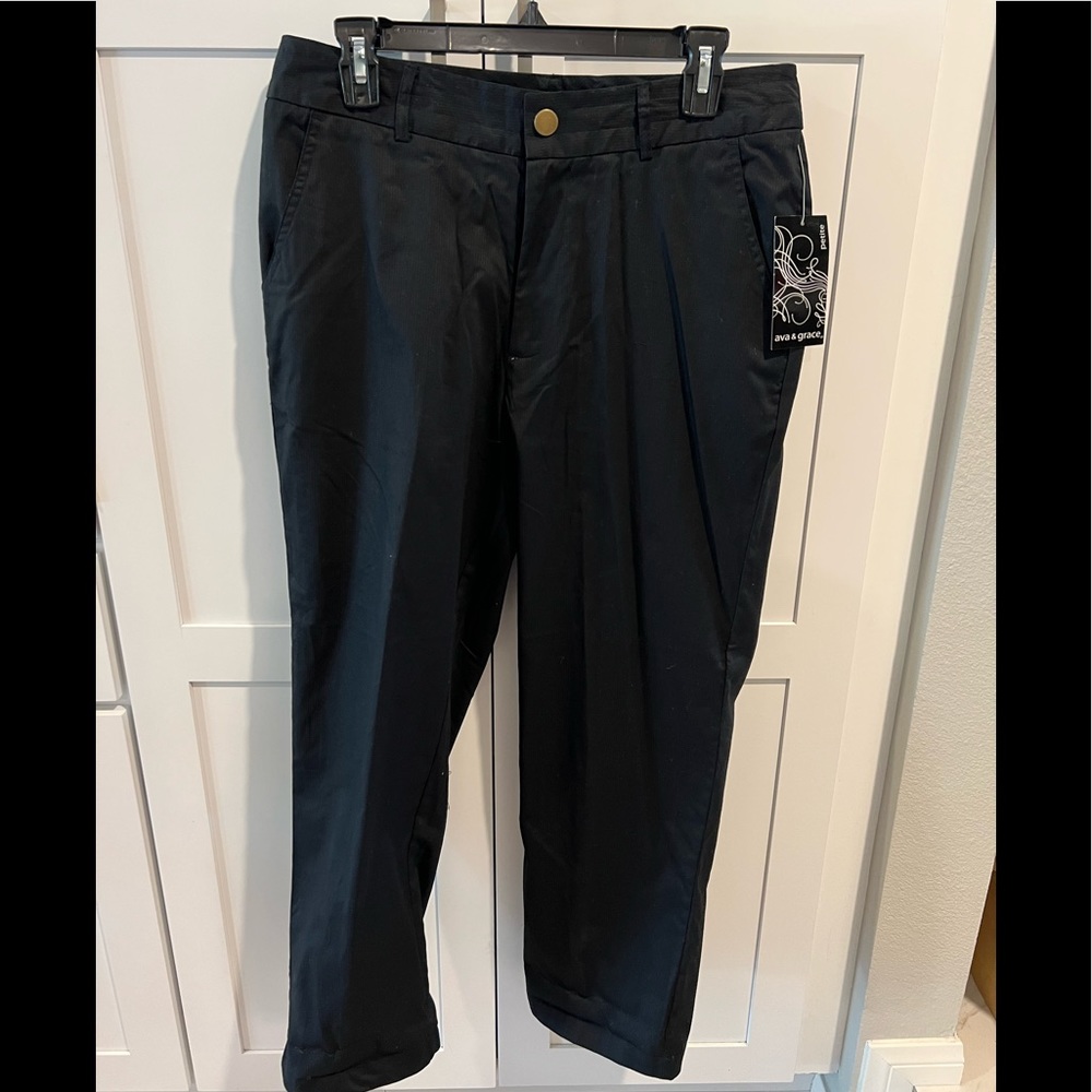 Black petite pants